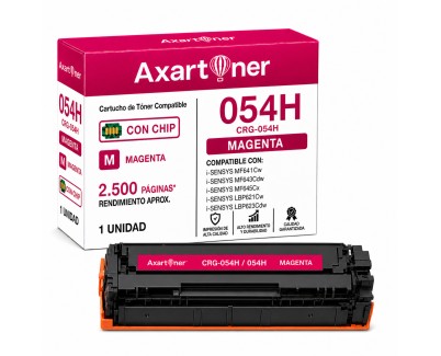 Compatible Canon 054H Magenta Cartucho de Toner 3026C002 / 3022C002 para i-Sensys LBP621, LBP623, LBP640, MF641, MF642, MF643, MF644, MF645