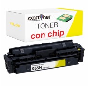 Compatible Canon 055H Amarillo Cartucho de Toner (CON CHIP) 3017C002 / 3013C002