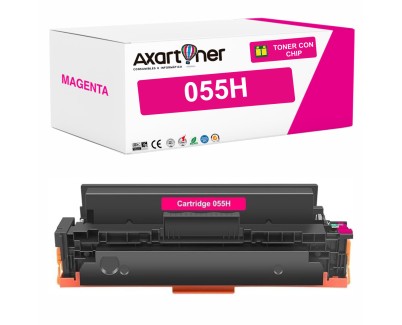 Compatible Canon 055H - con chip - Magenta Cartucho de Toner 3018C002 / 3014C002 para Canon i-Sensys LBP662Cdw LBP663Cdw LBP664Cx MF742Cdw MF744Cdw MF746Cx