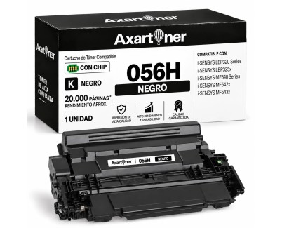 Compatible Canon 056H - Con Chip - Negro Cartucho de Toner 3008C002 para Canon LBP-325, MF542, MF543