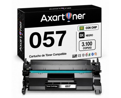 Compatible Canon 057 / CRG057 - CON CHIP - Negro Cartucho de Toner 3009C002 LBP223, LBP226, LBP228, LBP233, MF443, MF445, MF446, MF449