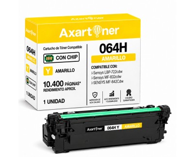 Compatible Canon 064H - Con Chip - Amarillo Cartucho de Toner 4932C001 / 4931C001 para Canon i-SENSYS LBP722cdw MF832cdw MF842cdw