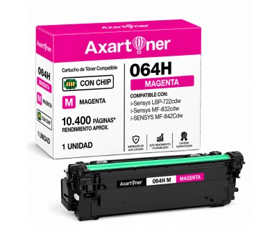 Compatible Canon 064H - Con Chip - Magenta Cartucho de Toner 4934C001 / 4933C001 para Canon i-SENSYS LBP722cdw MF832cdw MF842cdw