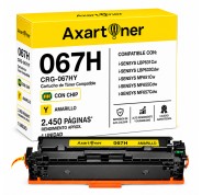 Compatible Canon 067H / 5103C002 - con chip - Amarillo Cartucho de Toner para Canon i-SENSYS LBP631Cw / LBP633Cdw / MF651Cw / MF655Cdw / MF657Cdw