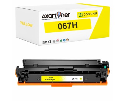 Compatible Canon 067H / 5103C002 - con chip - Amarillo Cartucho de Toner para Canon i-SENSYS LBP631Cw / LBP633Cdw / MF651Cw / MF655Cdw / MF657Cdw