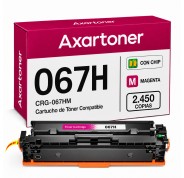 Compatible Canon 067H / 5104C002 - con chip - Magenta Cartucho de Toner para Canon i-SENSYS LBP631Cw / LBP633Cdw / MF651Cw / MF655Cdw / MF657Cdw