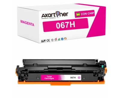 Compatible Canon 067H / 5104C002 - con chip - Magenta Cartucho de Toner para Canon i-SENSYS LBP631Cw / LBP633Cdw / MF651Cw / MF655Cdw / MF657Cdw
