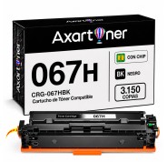 Compatible Canon 067H / 5106C002 - con chip - Negro Cartucho de Toner para Canon i-SENSYS LBP631Cw / LBP633Cdw / MF651Cw / MF655Cdw / MF657Cdw