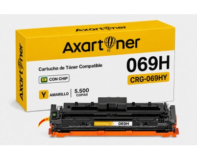 Compatible Canon 069H / 5095C002 - con chip - Amarillo Cartucho de Toner para I-Sensys LBP673Cdw / MF752Cdw / MF754Cdw