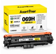 Compatible Canon 069H / 5095C002 - con chip - Amarillo Cartucho de Toner para I-Sensys LBP673Cdw / MF752Cdw / MF754Cdw