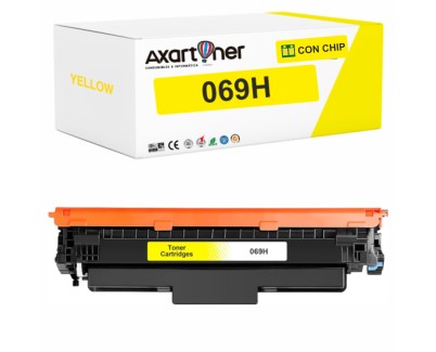 Compatible Canon 069H / 5095C002 - con chip - Amarillo Cartucho de Toner para I-Sensys LBP673Cdw / MF752Cdw / MF754Cdw