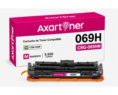 Compatible Canon 069H / 5096C002 - con chip - Magenta Cartucho de Toner para I-Sensys LBP673Cdw / MF752Cdw / MF754Cdw
