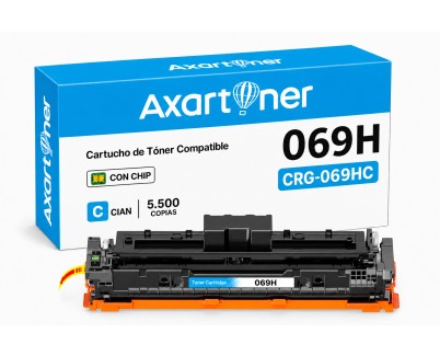 Compatible Canon 069H / 5097C002 - con chip - Cyan Cartucho de Toner para I-Sensys LBP673Cdw / MF752Cdw / MF754Cdw