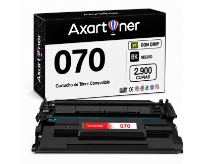Compatible Canon 070 / 5639C002 Negro Cartucho de Toner para Canon i-SENSYS LBP243dw / LBP246dw / MF461dw / MF463dw / MF465dw