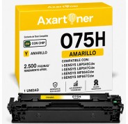 Compatible Canon 075H Amarillo Cartucho de Toner 6366C002 / 6362C002 para Canon i-SENSYS LBP646Cdw / LBP647Cdw / MF664Cdw / MF667Cdw