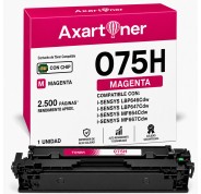 Compatible Canon 075H Magenta Cartucho de Toner 6367C002 / 6363C002 para Canon i-SENSYS LBP646Cdw / LBP647Cdw / MF664Cdw / MF667Cdw