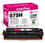 Compatible Canon 075H Magenta Cartucho de Toner 6367C002 / 6363C002 para Canon i-SENSYS LBP646Cdw / LBP647Cdw / MF664Cdw / MF667Cdw