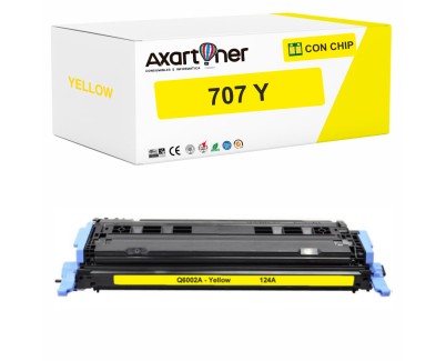 Compatible Canon 707 Amarillo Cartucho de Toner 9421A004 para Canon LBP-5000 LBP-5100 LBP-5700
