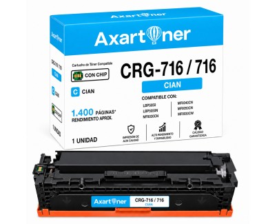 Compatible Canon 716 Cyan Cartucho de Toner 1979B002 CRG-716C