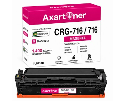 Compatible Canon 716 Magenta Cartucho de Toner 1978B002 CRG-716M
