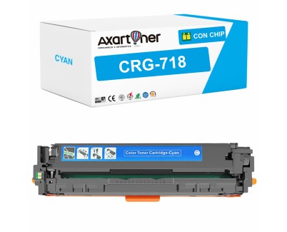 Compatible Canon 718 Cyan Cartucho de Toner 2661B002 / CRG-718C para LBP7200 LBP7210 LBP7660 LBP7680 MF8360 MF8380 MF8530 MF8540 MF8550 MF8580 MF720 MF722 MF724 MF725