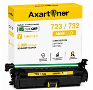 Compatible Canon 723 / 732 Amarillo Cartucho de Toner 2641B002 / 6261B002 para Canon i-SENSYS LBP7750C, LBP7780C