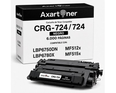 Compatible Canon 724 Negro Cartucho de Toner CRG-724 / 3481B002