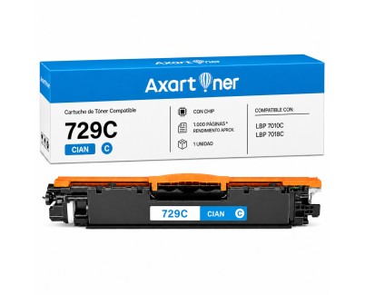 Compatible Canon  729 Cyan Cartucho de Toner 4369B002 / CRG-729C