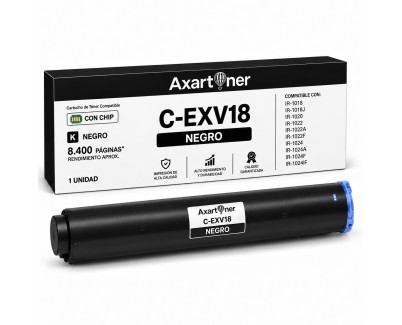 Compatible Canon C-EXV18 Negro Cartucho de Toner 0386B002 CEXV18 para IR1018 IR1018J IR1020 IR1022 IR1022A IR1022F IR1024 IR1024A IR1024F IR1024iF