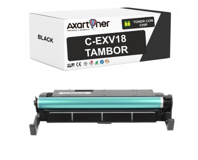 Compatible Canon C-EXV18 Negro Tambor de Imagen 0388B002 (Drum) para IR1018 IR1018J IR1020 IR1022 IR1022A IR1022F IR1024 IR1024A IR1024F IR1024iF