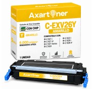 Compatible Canon C-EXV26 Amarillo Cartucho de Toner 1657B006 / CEXV26 para Canon IR-C1021i, IR-C1021iF, IR-C1022, IR-C1022i, IR-C1028i, IR-C1028iF