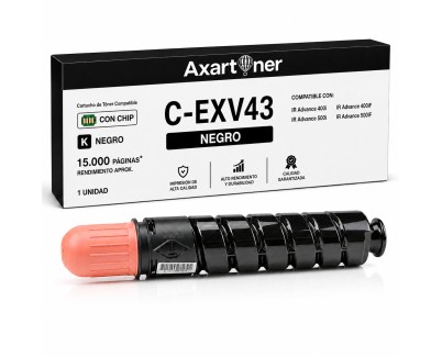 Compatible Canon C-EXV43 Negro Cartucho de Toner 2787B002 / CEXV43 para Canon imageRUNNER Advance 400i , 400iF, 500i, 500iF