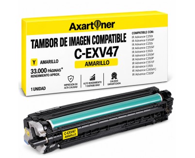 Compatible Canon C-EXV47 Amarillo Tambor de Imagen (Drum) 8523B002 / CEXV47
