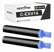Compatible Pack x2 Canon CEXV14 Negro Cartucho de Toner 0384B002 / C-EXV14 para Canon IR2016 2016I 2016J 2018 2018I 2020 2020S 2020I 2020J 2022I 2025 2030 2166J 2120J 2120S 2318L 2320 2420D