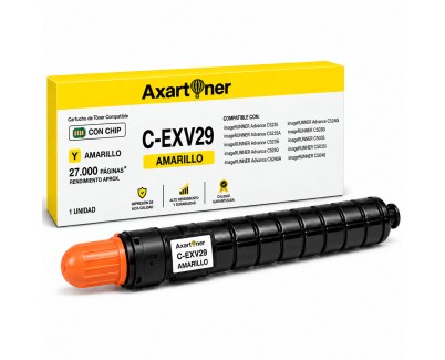 Compatible Canon CEXV29 Amarillo Cartucho de Toner 2802B002 para imageRUNNER Advance C5235 C5235A C5235i C5240 C5240A C5240i C5030i C5035 C5035i C5040