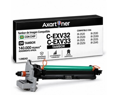 Compatible Canon CEXV32 / CEXV33 Negro Tambor de Imagen (Drum) 2772B003 para Canon IR2535 / IR2545 / IR250 / IR2525 / IR2530 / IR2535