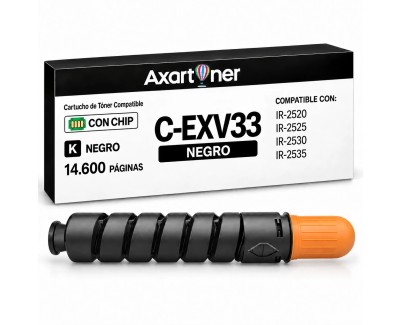 Compatible Canon CEXV33 Negro Cartucho de Toner 2785B002 / C-EXV33 para Canon IR250 / IR2525 / IR2530 / IR2535