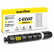 Compatible Canon CEXV47 Amarillo Cartucho de Toner 8519B002 / C-EXV47 para imageRUNNER Advance C250i C250iF C255i C255iF C350i C350iF C350P C351iF C355i C355iFC C355P