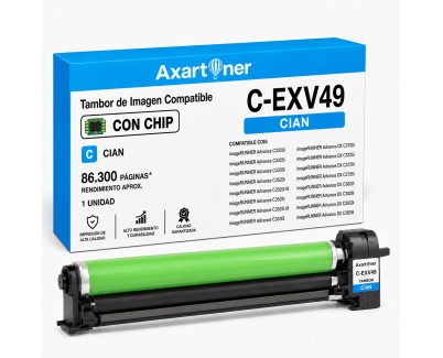 Compatible Canon CEXV49 Cyan Tambor de Imagen (Drum) C-EXV49 8528B003 para Canon IR C3320, C3320i, C3325i, C3330i, C3520i, C3525i, C3530i