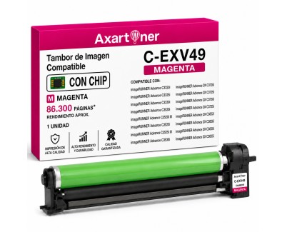 Compatible Canon CEXV49 Magenta Tambor de Imagen (Drum) C-EXV49 8528B003 para Canon IR C3320, C3320i, C3325i, C3330i, C3520i, C3525i, C3530i