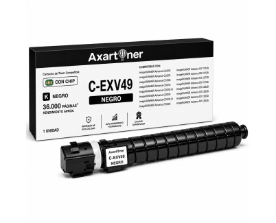 Compatible Canon CEXV49 Negro Cartucho de Toner C-EXV49 8524B002 / NPG67 / GPR53 para Canon IR C3320, C3320i, C3325i, C3330i, C3520i, C3525i, C3530i