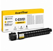 Compatible Canon CEXV51 Amarillo Cartucho de Toner 0484C002 C-EXV51Y para imageRUNNER Advance C5500 C5535 C5540 C5550 C5560 Advance DX C5735 C5740 C5750