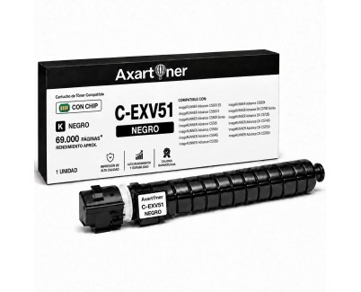 Compatible Canon CEXV51 Negro Cartucho de Toner 0481C002 C-EXV51BK para imageRUNNER Advance C5500 C5535 C5540 C5550 C5560 Advance DX C5735 C5740 C5750