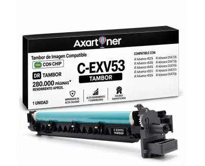 Compatible Canon CEXV53 Negro Tambor de Imagen 0475C002 (Drum) para Canon iR Advance 4525i 4535i 4545i 4551i 4555i DX4725i DX4735i DX4745i DX4751i DX4755I