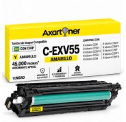 Compatible Canon CEXV55 Amarillo Tambor de Imagen (Drum) 2189C002 C-EXV55 para Canon IR Advance C256i, C256i II, C256iF II, C256is, C356i, C356i II, C356if II, C356P, C356P II, C356P III