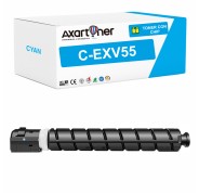 Compatible Canon CEXV55 Cyan Cartucho de Toner 2183C002 C-EXV55 para Canon IR Advance C256i, C256i II, C256iF II, C256is, C356i, C356i II, C356if II, C356P, C356P II, C356P III