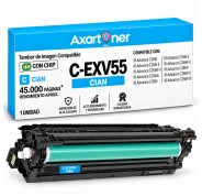 Compatible Canon CEXV55 Cyan Tambor de Imagen (Drum) 2187C002 C-EXV55 para Canon IR Advance C256i, C256i II, C256iF II, C256is, C356i, C356i II, C356if II, C356P, C356P II, C356P III