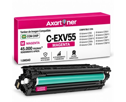 Compatible Canon CEXV55 Magenta Tambor de Imagen (Drum) 2188C002 C-EXV55 para Canon IR Advance C256i, C256i II, C256iF II, C256is, C356i, C356i II, C356if II, C356P, C356P II, C356P III