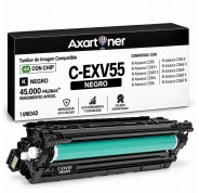 Compatible Canon CEXV55 Negro Tambor de Imagen (Drum) 2186C002 C-EXV55 para Canon IR Advance C256i, C256i II, C256iF II, C256is, C356i, C356i II, C356if II, C356P, C356P II, C356P III
