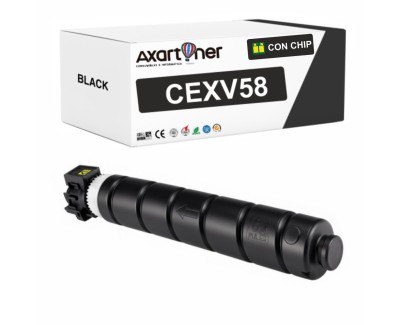 Compatible Canon CEXV58 Negro Cartucho de Toner C-EXV58 3763C002 para Canon imageRUNNER Advance DX C5840i / C5850i / C5860i / C5870i